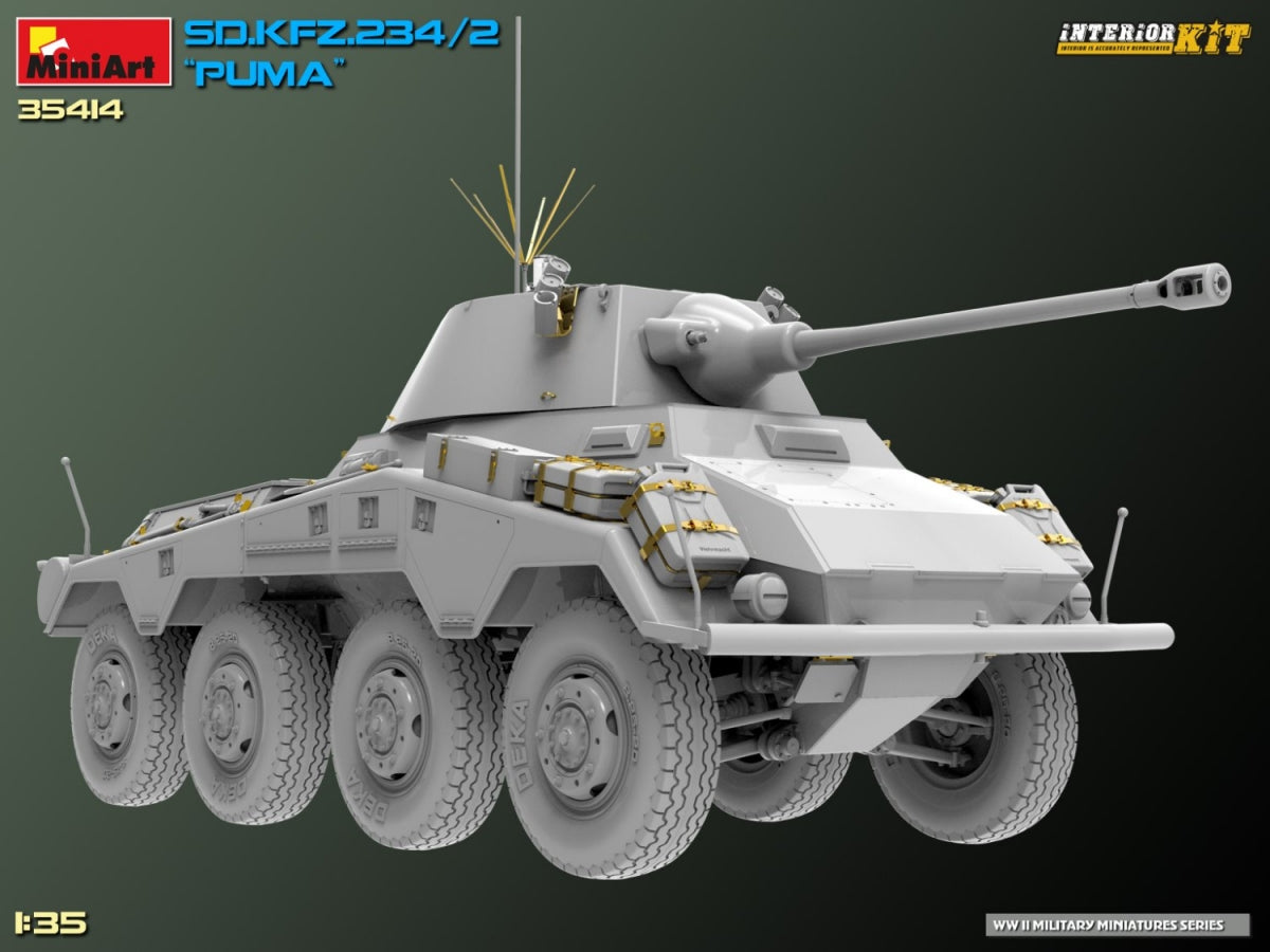 MiniArt 35414 Sd.Kfz. 234/2 PUMA. INTERIOR KIT 1/35 – Bild 10