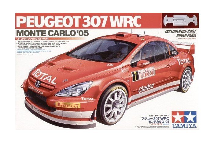 Tamiya 24285 Peugeot 307 WRC Monte-Carlo &amp;#39;05 1/24