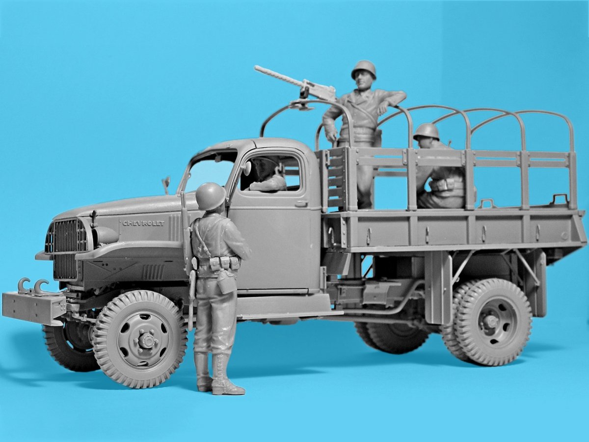 ICM 35599 WWII US Military Patrol (G7107 with MG M1919A4) 1/35 – imagen 11