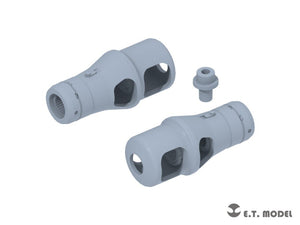 E.T. Model P35-308 WWII German 75mm Kwk42 Muzzle Brake Type.2 ( 3D Print ) 1/35 – imagen 2