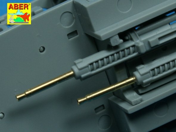 Aber A32008 Set of 4 barrels for German Oerlikon 20mm aircraft machine guns MG FF with sights 1/32 – Bild 4