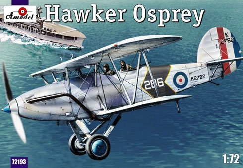 Maquette A-Model 72193, chasseur naval britannique Hawker Osprey, échelle 1/72