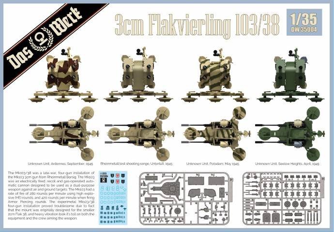 Das Werk DW35004 Flakvierling 103/38 1/35 – imagen 2