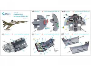 Quinta Studio QD48232 NF-5A 3D-Printed &amp;amp; coloured Interior on decal paper (Kinetic) 1/48 – Bild 8