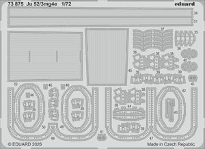 Eduard 73875 Junkers Ju 52/3mg4e PE Parts for AIRFIX 1/72