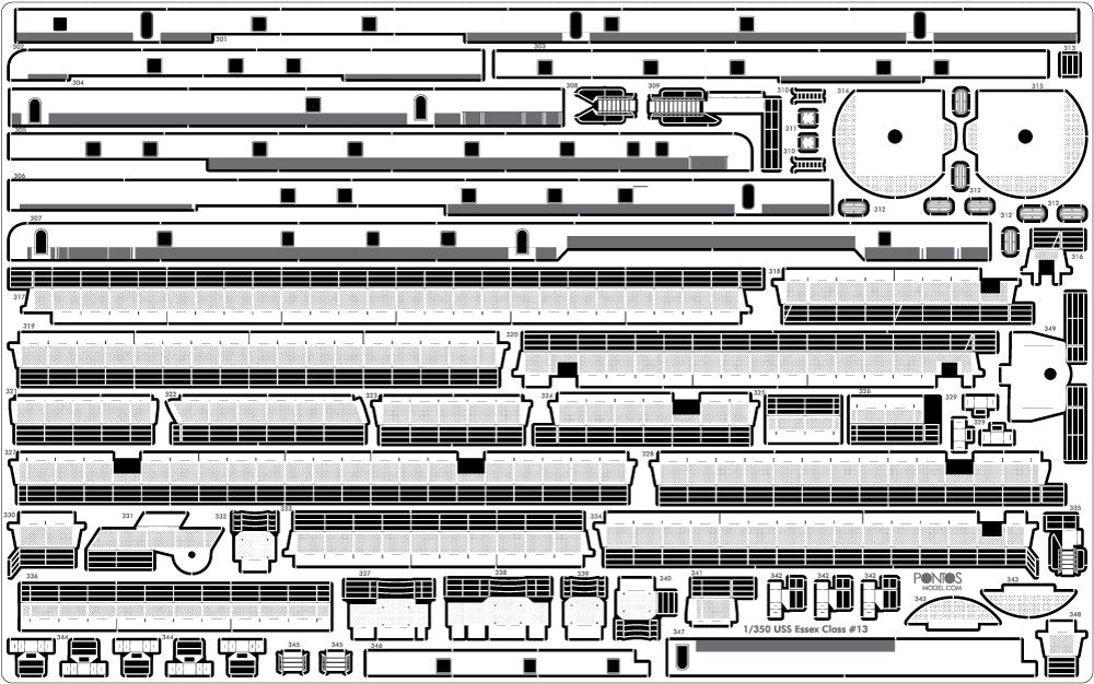Pontos 35005F1 USS CV-14 Toconderoga 1944 Detail Up Set 1/350 – Bild 19
