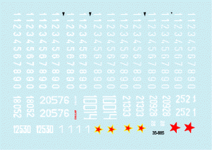 Star Decals 35-885 JNA - Jugoslavian tank numbers 1990s 1/35 – image 3