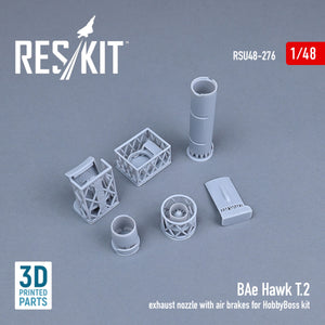RESKIT RSU48-0276 BAE HAWK T.2 EXHAUST NOZZLE WITH AIR BRAKES FOR HOBBYBOSS KIT (3D PRINTED) 1/48 – Bild 2