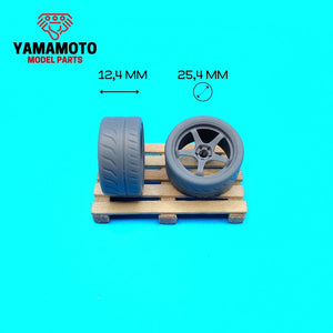 Yamamoto YMPRIM21 Advan Racing GT 4 18&amp;quot; + Tires 1/24 – image 6