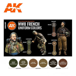 AK Interactive AK11633 WWII FRENCH UNIFORM COLORS – image 2