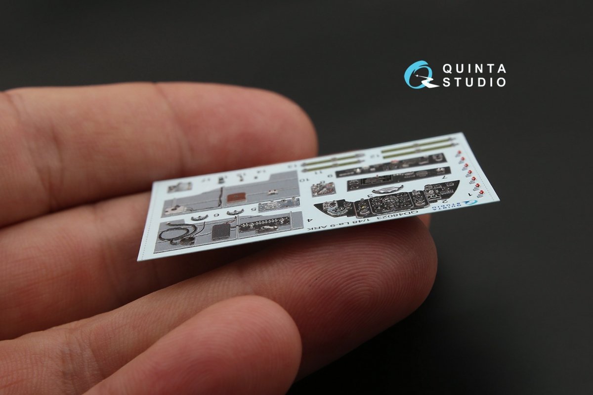 Quinta Studio QD48023 La-9 3D-Printed &amp;amp; coloured Interior on decal paper (for ARK kit) 1/48 – Bild 7