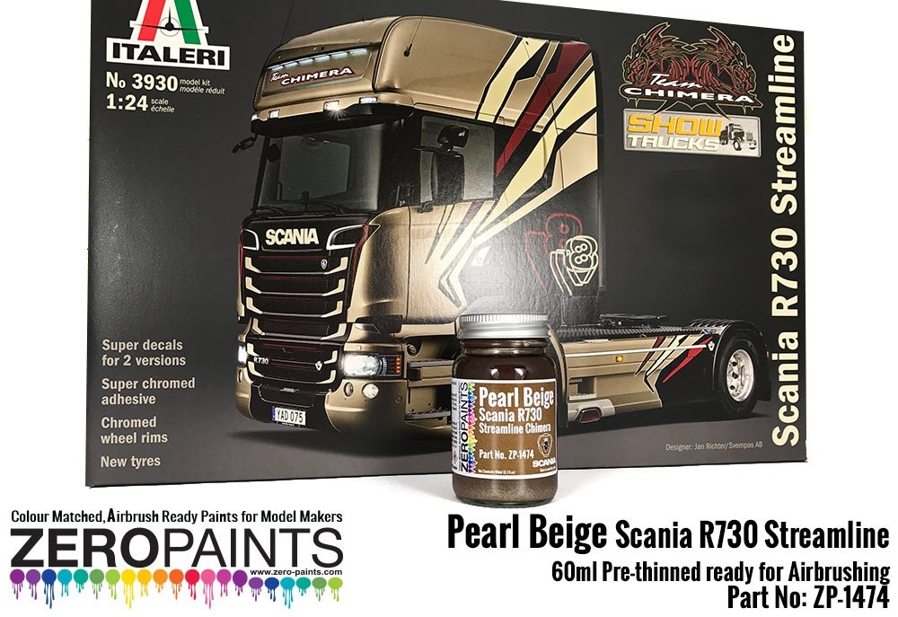 Zero Paints ZP-1474 Pearl Beige (Scania R730 Streamline Chimera) Paint 60ml – Bild 2