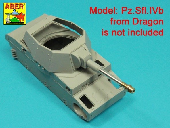 Aber 35L-315 Lufa leFH 18/1 (Sf) 10,5 cm L/28 do niemieckich dział samobieżnych Pz.Sfl.IVb 1/35 – zdjęcie 4