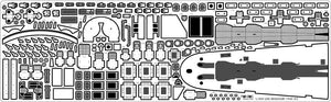 Pontos 37026FB USS BB-63 Missouri 1945 Advanced Detail Up Set (Deck Blue 20B stained wooden deck) 1/350 – immagine 18