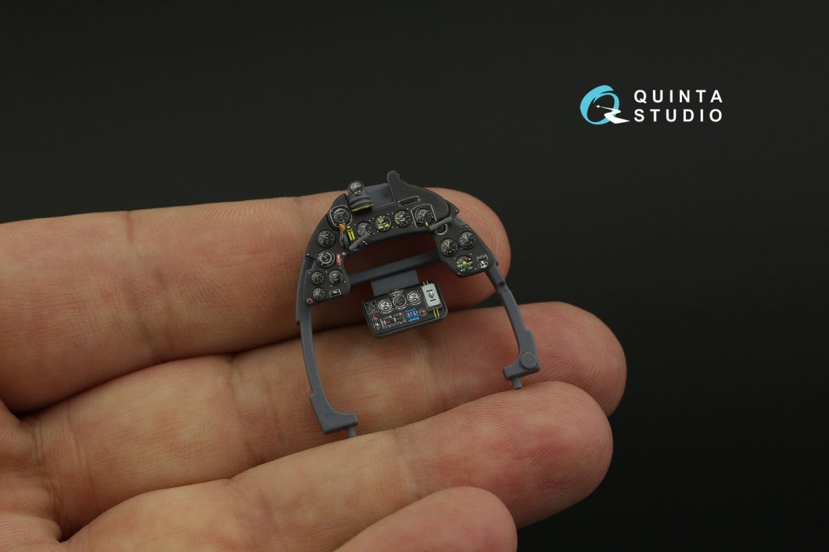 Quinta Studio QD32201 Macchi MC.202 Folgore Early 3D-Printed &amp;amp; coloured Interior on decal paper (Italeri) 1/32 – imagen 7