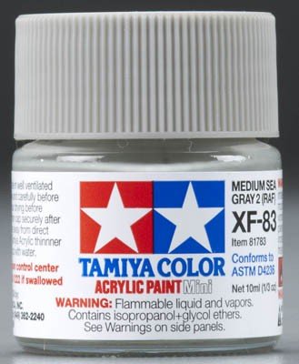 Tamiya XF83 Medium Sea Gray 2 RAF (81783) Acrylic paint 10ml – imagen 2