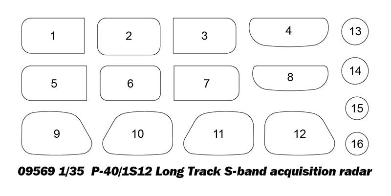 Trumpeter 09569 P-40/1S12 Long Track S-band acquisition radar 1/35 – zdjęcie 3