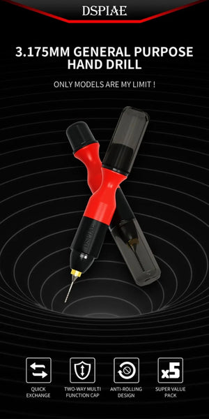 DSPIAE PT-HD 3,175mm General Purpose Hand Drill / Wiertarka ręczna 3,175 mm – zdjęcie 4