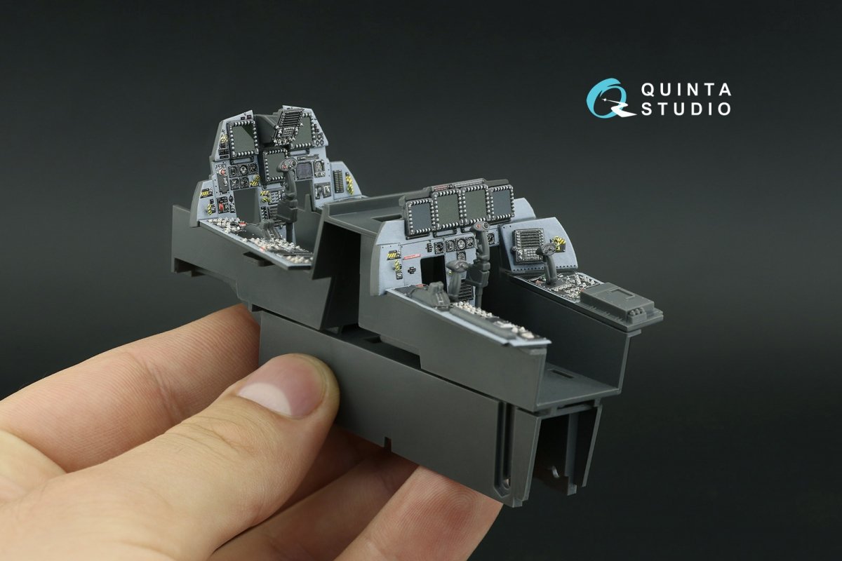 Quinta Studio QD32119 F-15E 3D-Printed &amp;amp; coloured Interior on decal paper ( Tamiya ) 1/32 – immagine 8