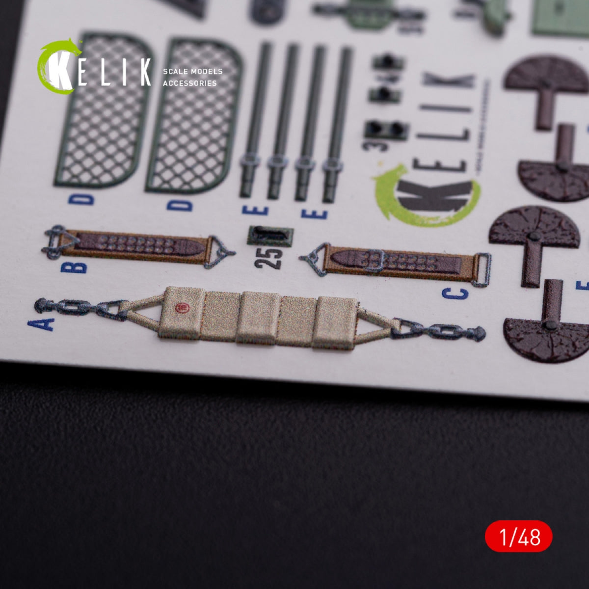 KELIK K48077 Ki-51 Sonia interior 3D decals for WingsyKits kit 1/48 – Bild 7