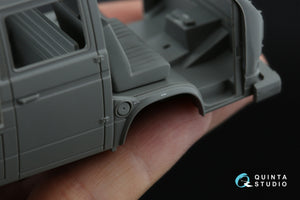 Intérieur imprimé en 3D et coloré sur papier décalcomanie (Takom) pour la famille VW T3 de la Bundeswehr (Quinta Studio QD35138) à l&amp;#39;échelle 1/35  – image 11