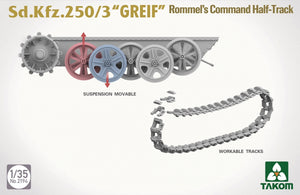 Takom 2194 Sd.Kfz 250/3 Greif Rommel Command Half-Track 1/35 – zdjęcie 6