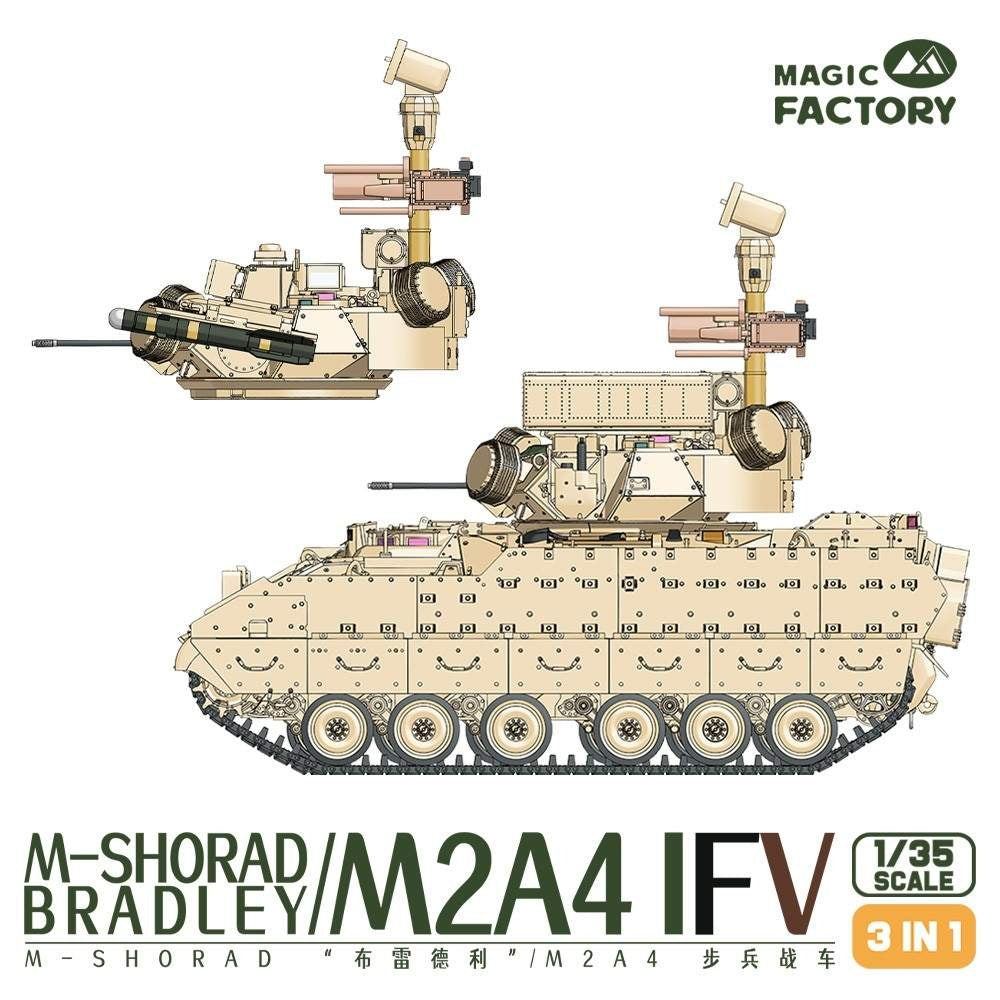 Magic Factory 2004 M-SHORAD Bradley M2A4 IFV 3-in-1 1/35 – Bild 4