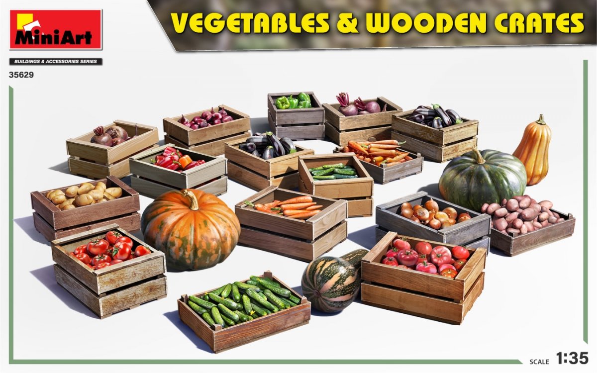 MiniArt 35629 LÉGUMES ET CAISSES EN BOIS 1/35 – image 2