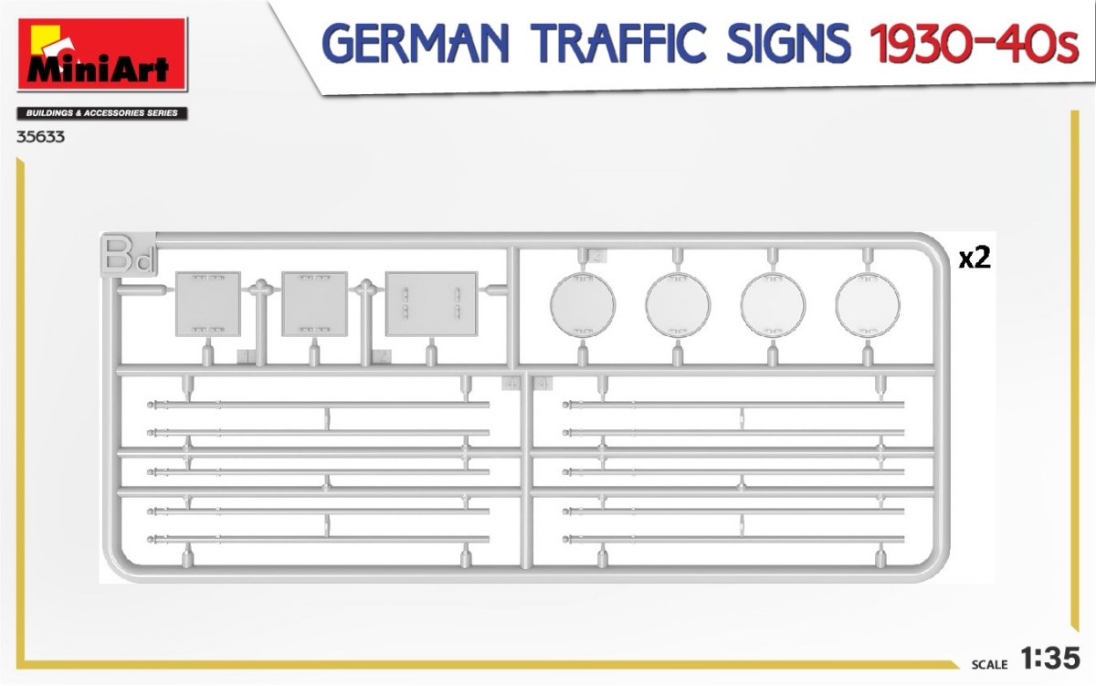 MiniArt 35633 SIGNAUX DE SIGNALISATION ALLEMAND ANNÉES 1930-40 1/35 – image 6
