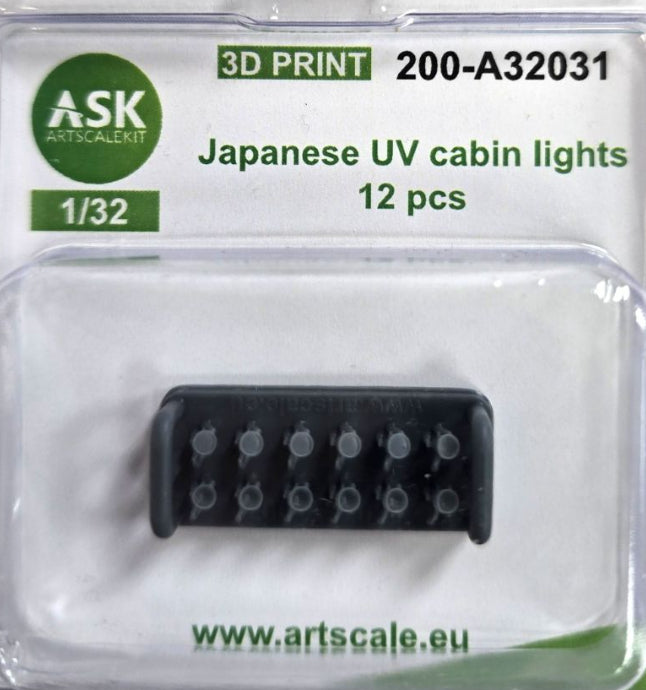 Art Scale Kit A32031 UV Cabin Lights Japan WWII - 12 pcs. 1/32 – imagen 2