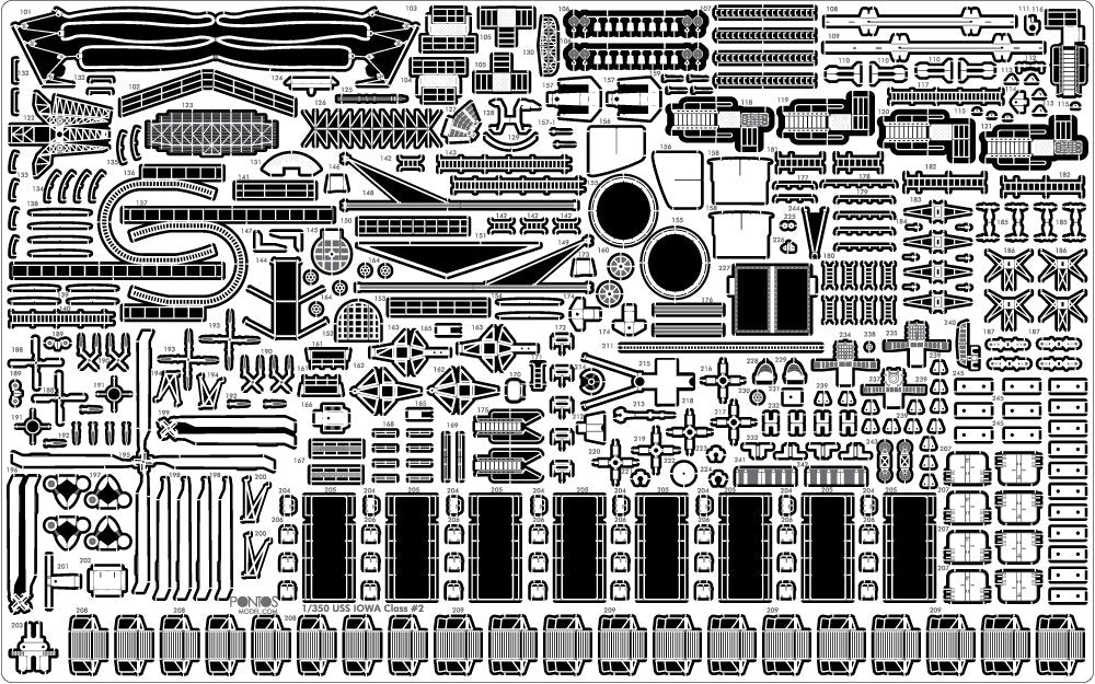 Pontos 35011F1 USS BB-63 Missouri BATTLESHIP Detail Up Set 1/350 – immagine 7