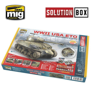 AMMO of Mig Jimenez 7700 WW II AMERICAN ETO SOLUTION BOX – Bild 2