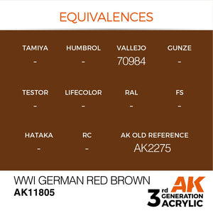 AK Interactive AK11805 WWI GERMAN RED BROWN – AIR 17ml – imagen 3