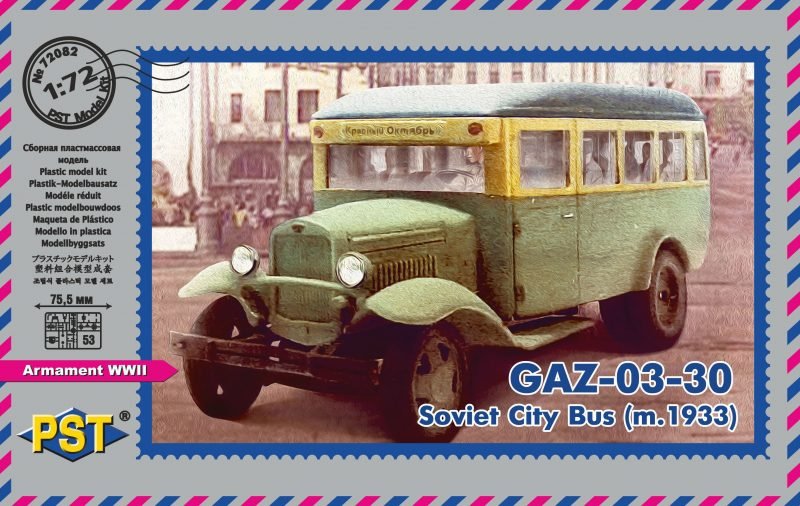 PST 72082 Soviet City Bus GAZ-03-30 (m.1933) 1/72