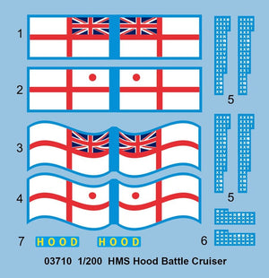 Trumpeter 03710 HMS Hood Battle Cruiser 1/200 – Bild 3
