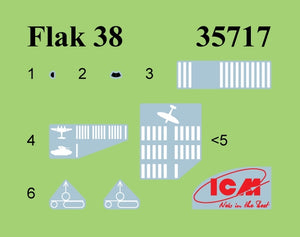 ICM 35717 Flak 38 WWII German AA Gun 1/35 – immagine 2