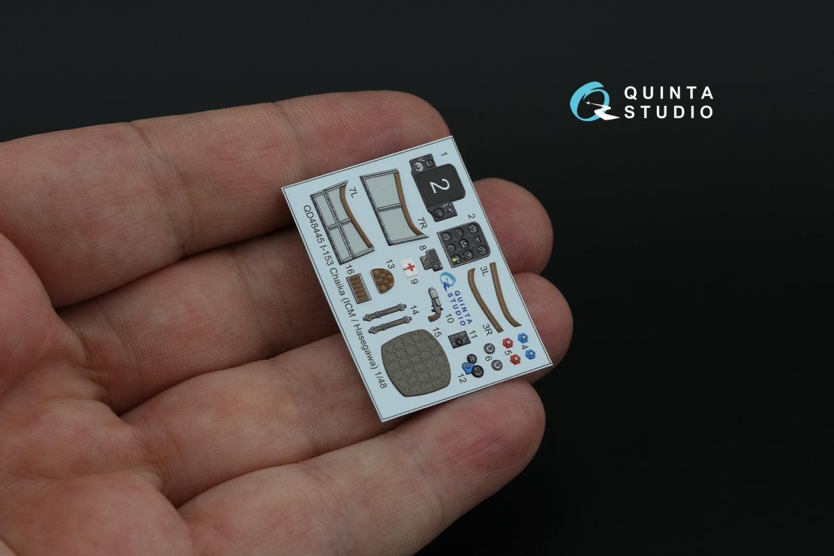 Quinta Studio QD48445 I-153 3D-Printed coloured Interior on decal paper (ICM/Hasegawa) 1/48 – Bild 7