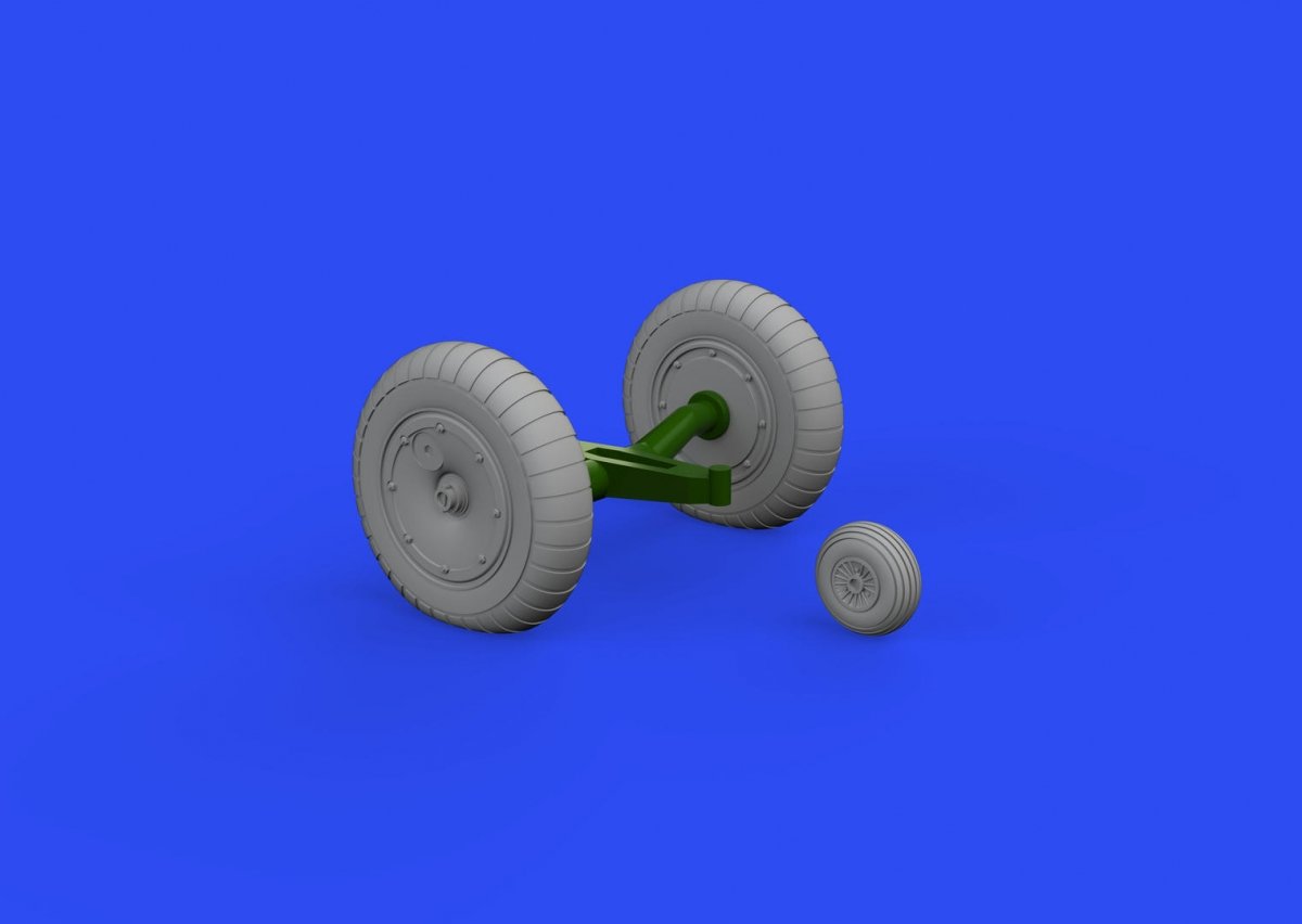 Eduard 648684 Me 163B wheels GASPATCH MODELS 1/48 – Bild 3