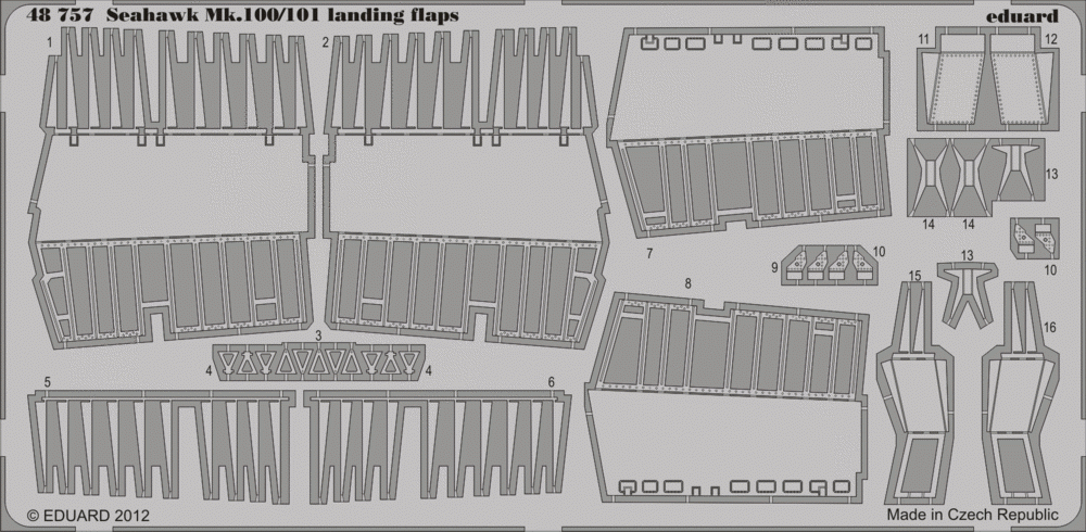 Eduard 48757 Seahawk Mk.100/101 landing flaps 1/48 Trumpeter