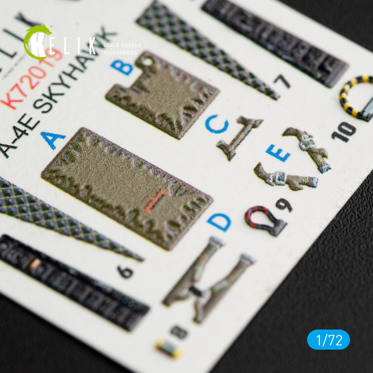KELIK K72027 A-4(B,P) &amp;quot;SKYHAWK&amp;quot; INTERIOR 3D DECALS FOR AIRFIX KIT 1/72 – immagine 3