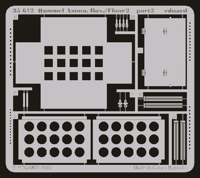 Eduard 35612 Hummel Ammo. Box/ Floor 2 1/35 Dragon – Bild 3