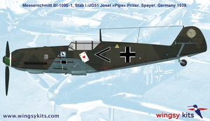 Wingsy Kits D5-07 German WWII Fighter MESSERSCHMITT Bf 109 E-1 1/48 – immagine 13