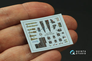 Intérieur coloré imprimé en 3D sur papier décalcomanie Quinta Studio QD72141 Me 410 (Airfix) 1/72 – image 4