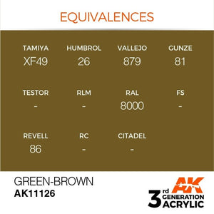 AK Interactive AK11126 GREEN-BROWN – STANDARD 17ml – Bild 3