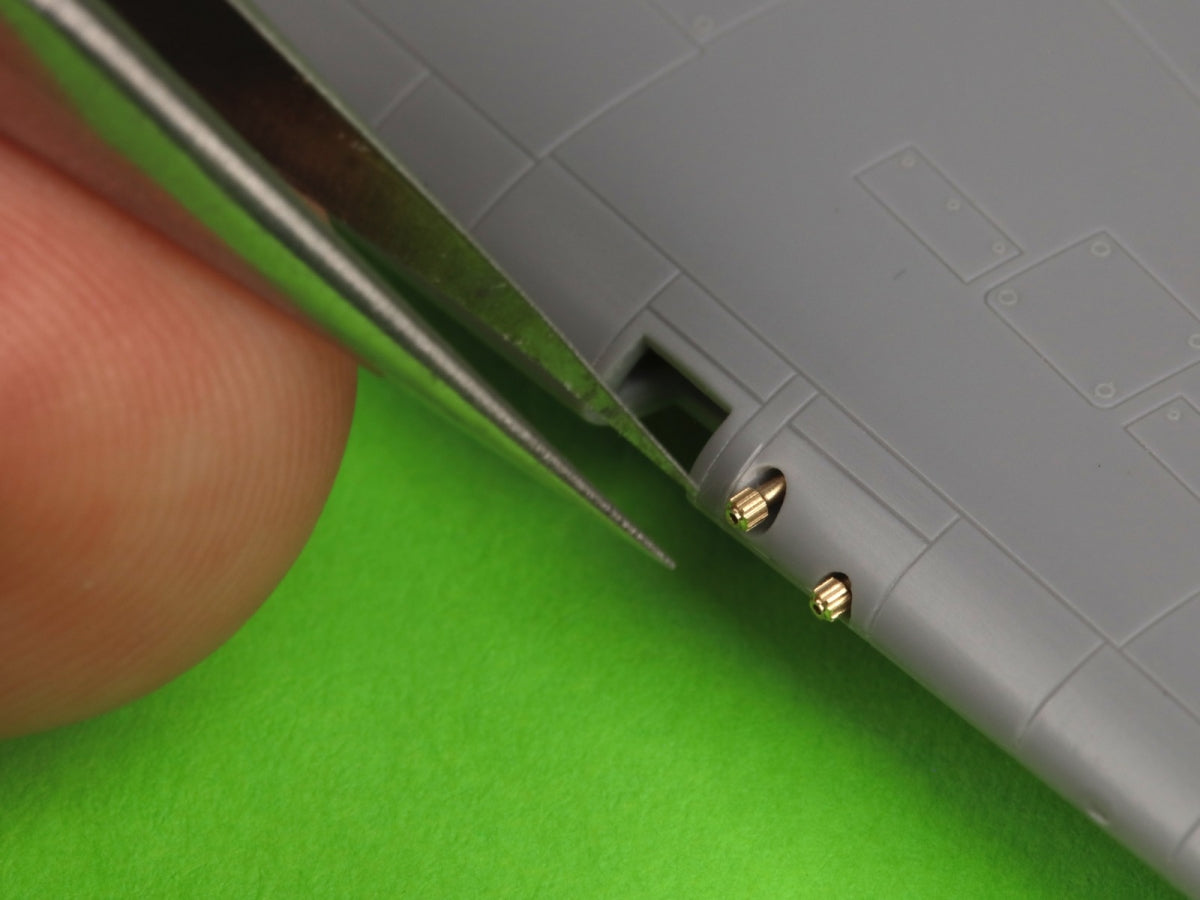 Master AM-72-158 Hawker Hurricane Mk.IIb - Embouts de canon Browning .303 et embase de visée au 1/72 – image 5