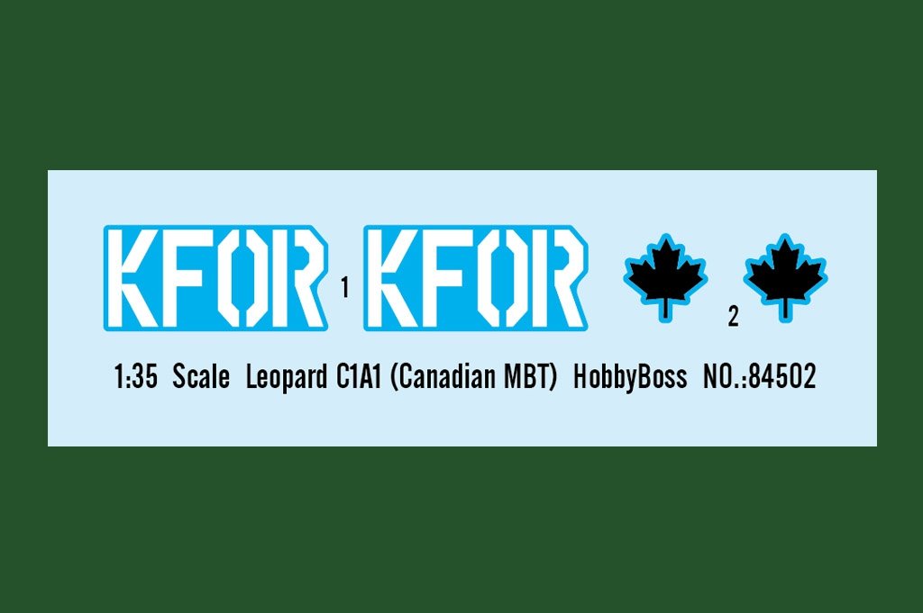 Hobby Boss 84502 Leopard C1A1 (Canadian MBT) 1/35 – Bild 4