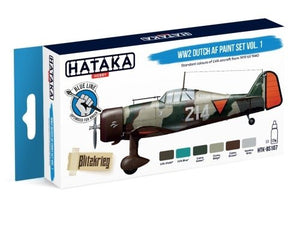 Hataka BS107 WW2 Dutch AF Paint Set Vol. 1 set 6x17 ml – imagen 2