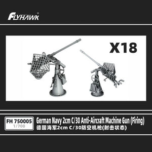 Flyhawk FH750005 German Navy 2cm SK C/30 Anti-Aircraft Gun 1/700
