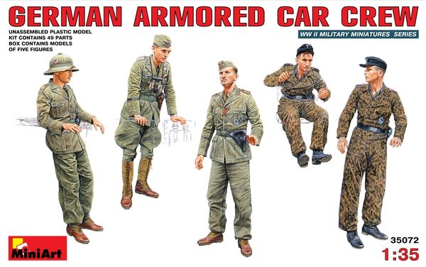 MiniArt 35072 ÉQUIPAGE DE VOITURE BLINDÉE ALLEMANDE 1/35
