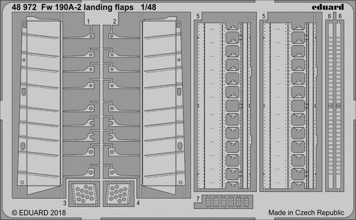 Eduard 48972 Fw 190A-2 landing flaps EDUARD 1/48